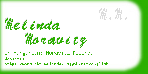 melinda moravitz business card